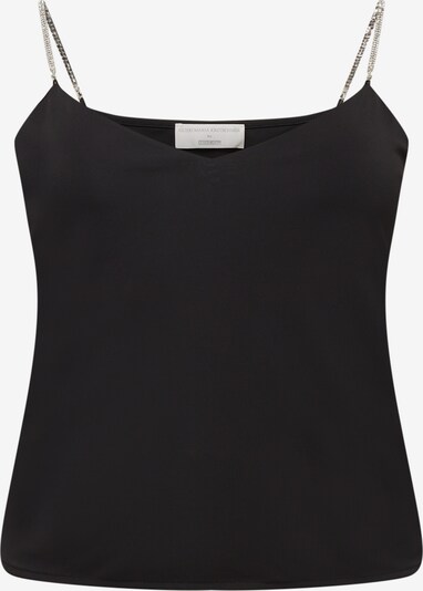 Guido Maria Kretschmer Curvy Collection Top 'Emelie' in schwarz / transparent, Produktansicht