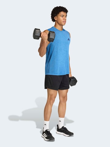 ADIDAS PERFORMANCE Regular Workout Pants 'PESS' in Black: front