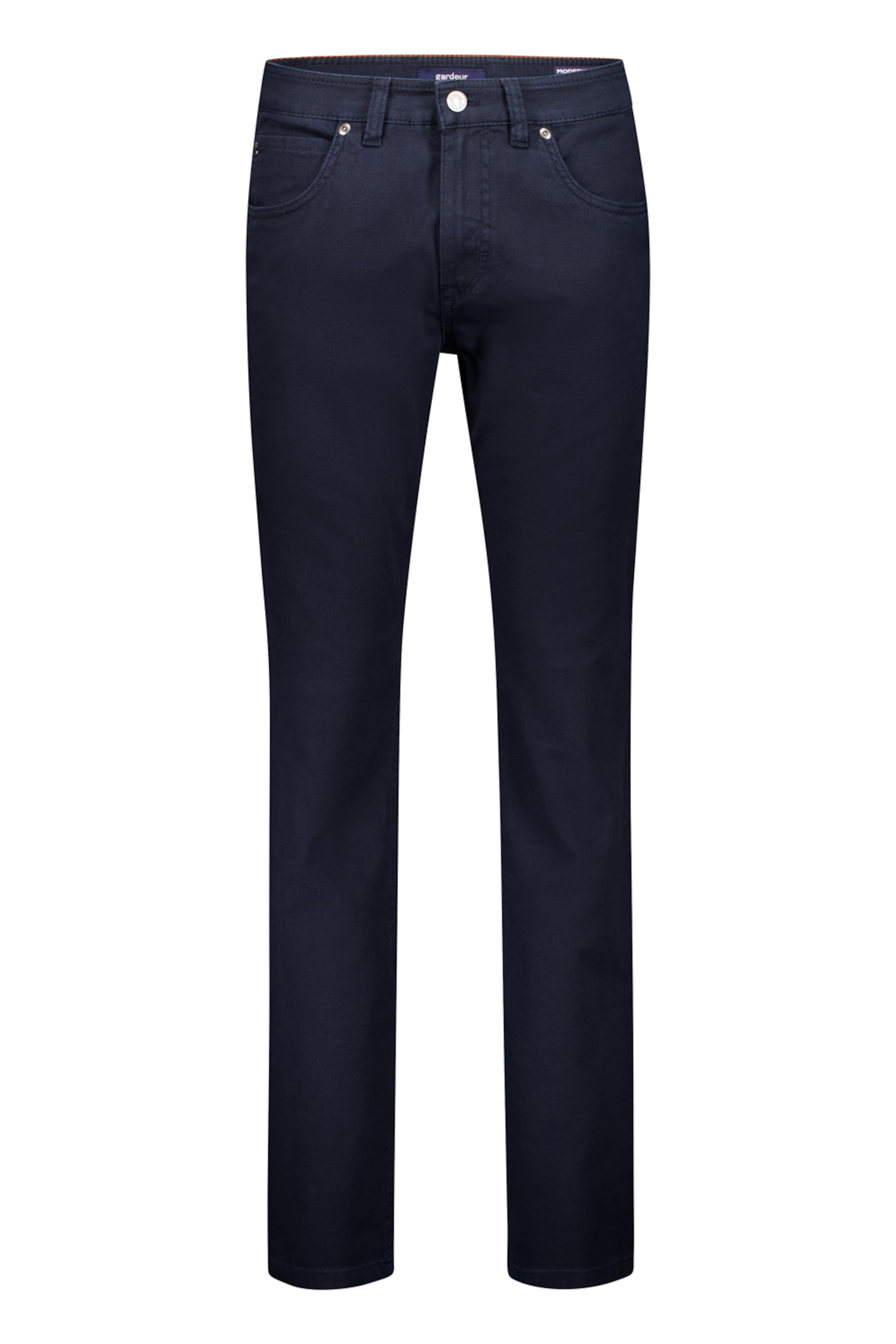 Gardeur Slimfit Broek in Blauw: voorkant