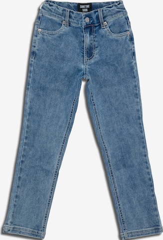 SOMETIME SOON Slimfit Jeans in Blauw: voorkant