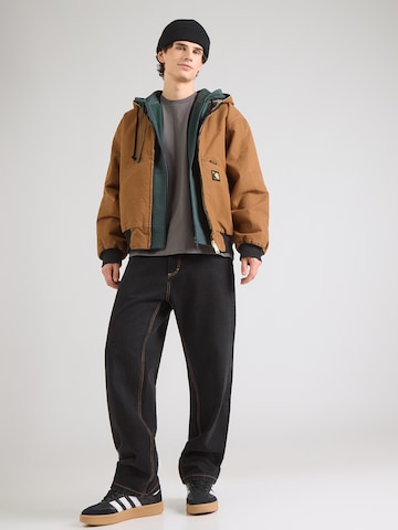 Carhartt WIP - Sudadera con cremallera 'American Script' en verde