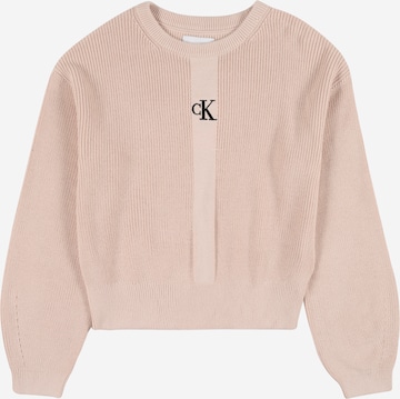 Calvin Klein Jeans Sweater in Pink: front