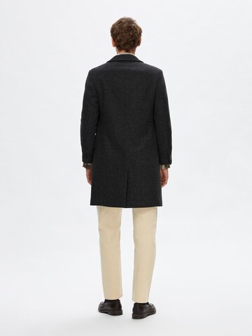 SELECTED HOMME Between-Seasons Coat 'Archive' in Black