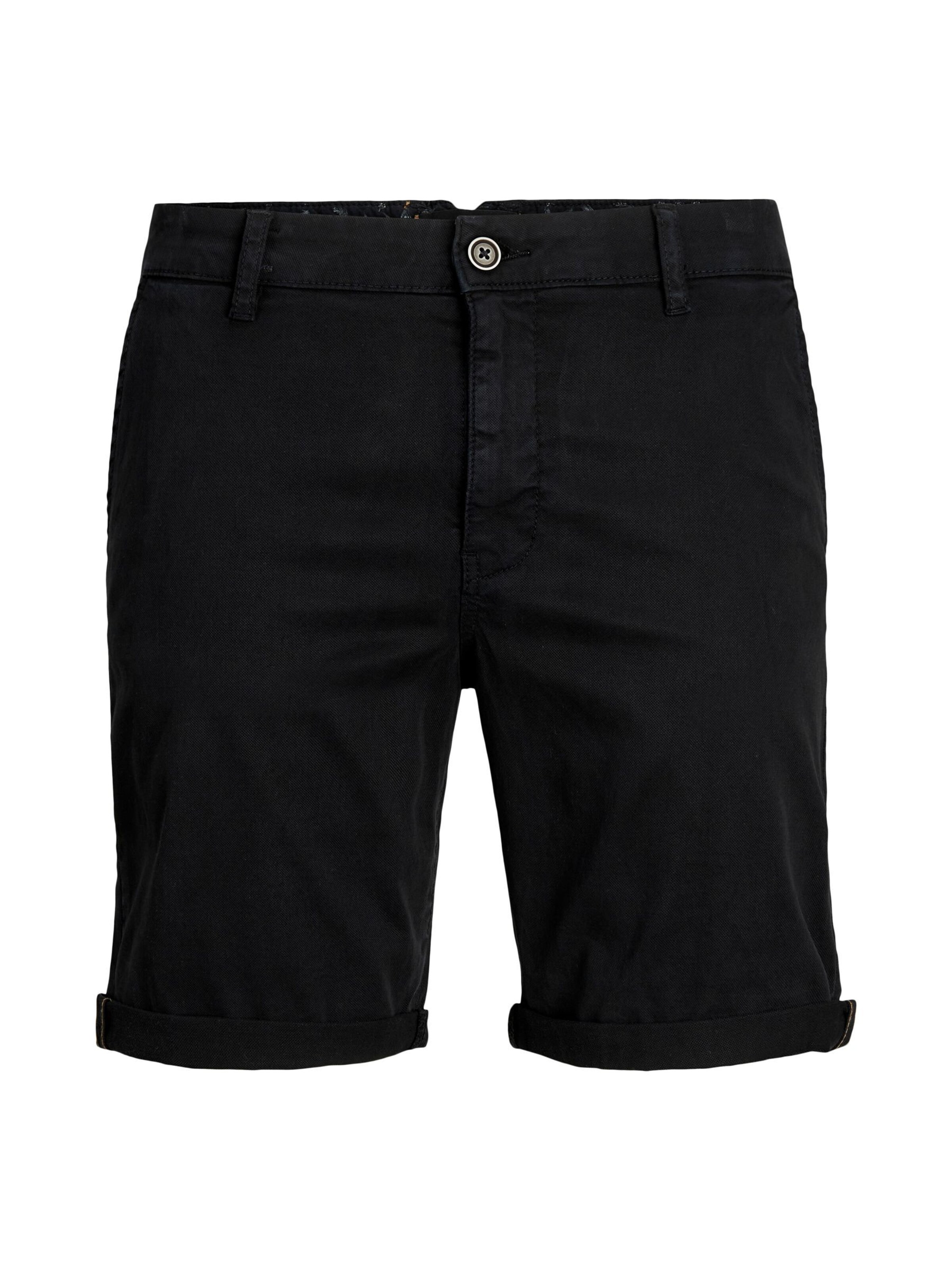 JACK & JONES Regular Chinohose in Schwarz: Vorderseite