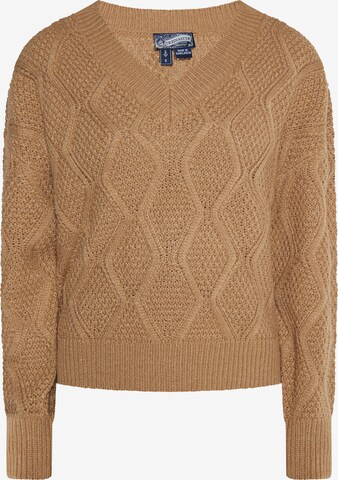 Pull-over DreiMaster Vintage en marron : devant