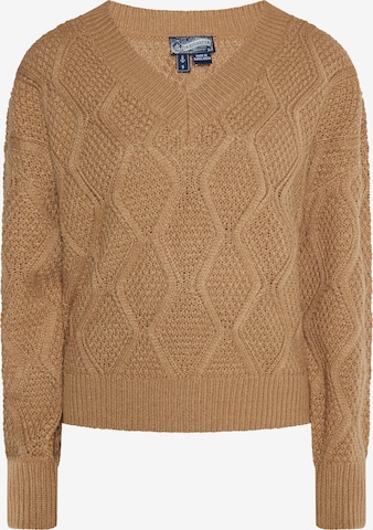 Pull-over DreiMaster Vintage en marron : devant