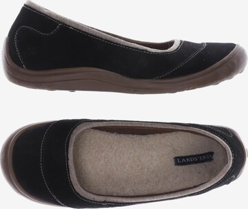 Lands‘ End Flats & Loafers in 37 in Black: front