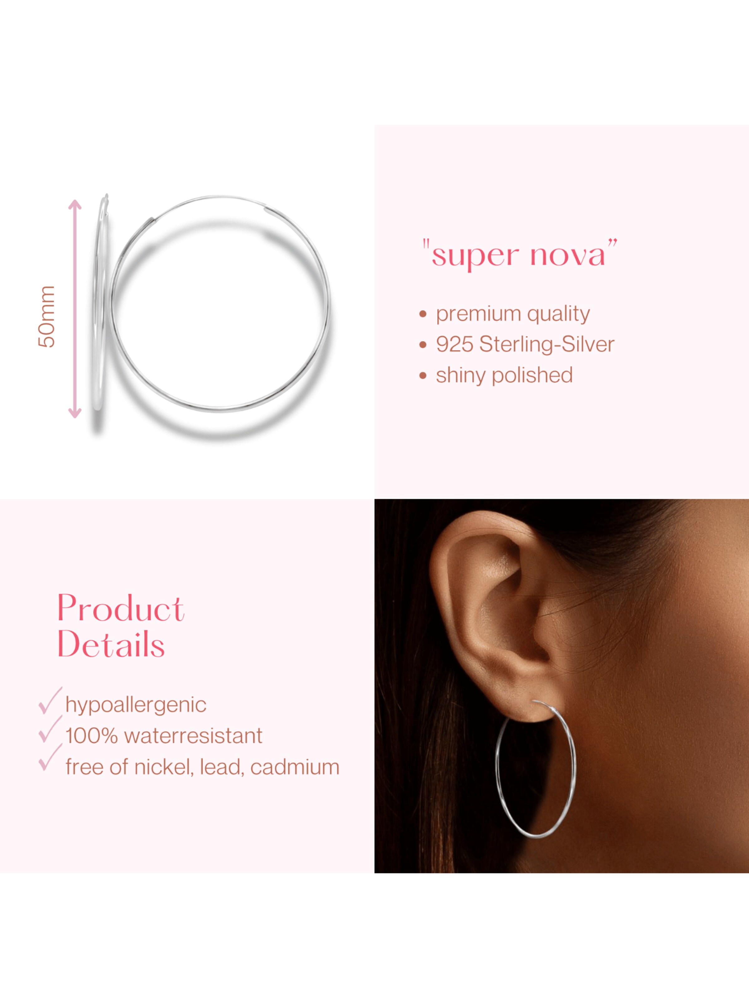 ARS-ARGENTI Earrings 'SUPER NOVA' in Silver