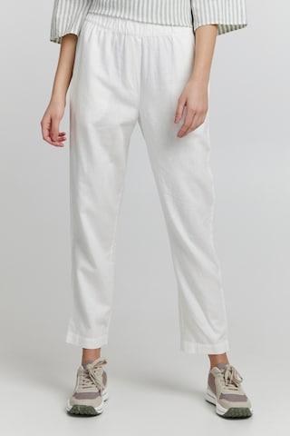 Oxmo Tapered Broek in Wit: voorkant