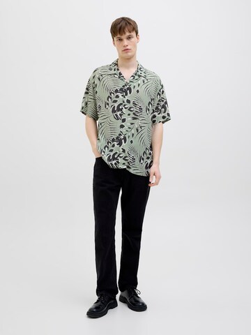 JJ Rebel Comfort fit Overhemd 'JREBBLOOM RESORT' in Groen