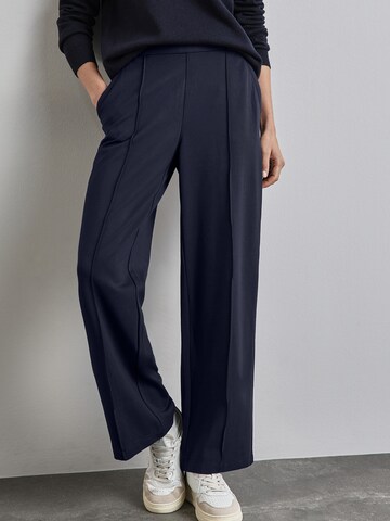 Loosefit Pantalon à pince STREET ONE en bleu : devant