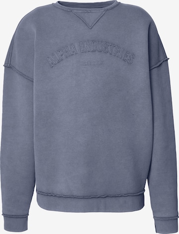 ALPHA INDUSTRIESSweater majica 'Open Edge' - siva boja: prednji dio