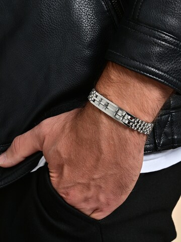 Akzent Bracelet 'Matej, silberfarbig, langlebig' in Silver: front