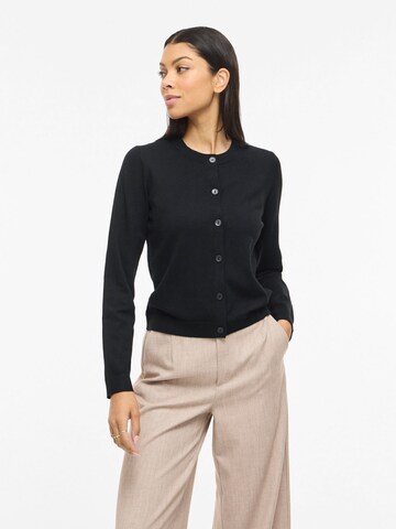 VILA Strickjacke 'VIMalu' in Schwarz: Vorderseite