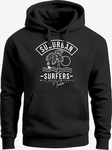 Neverless Sweatshirt 'Surfer California' in Black: front