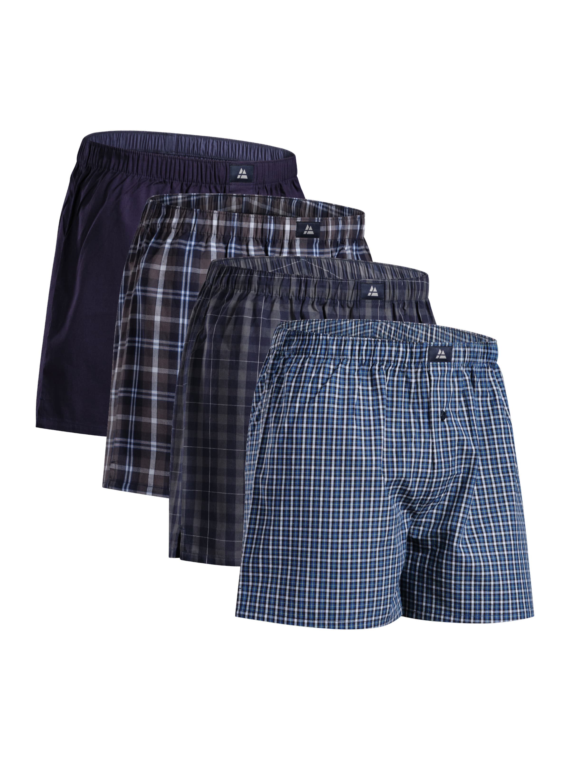 DANISH ENDURANCE Boxershorts 'Organic Woven' in Blauw: voorkant