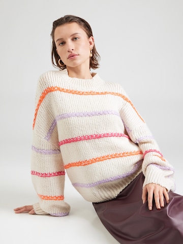 Hailys Свитер 'El44la' в Белый: спереди