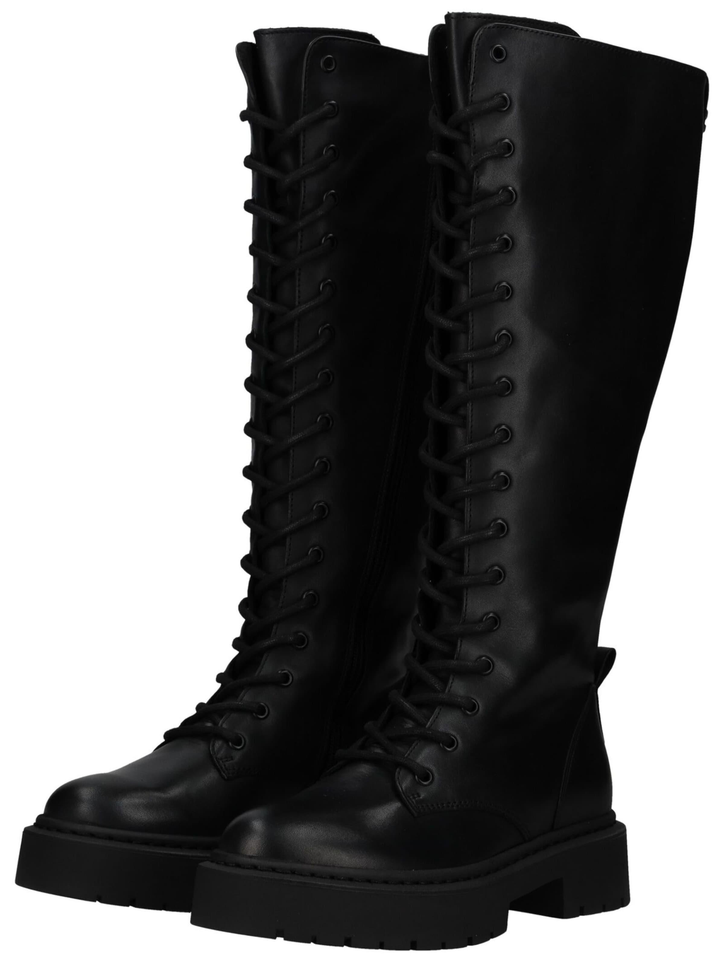 STEVE MADDEN Schnürstiefel in Schwarz