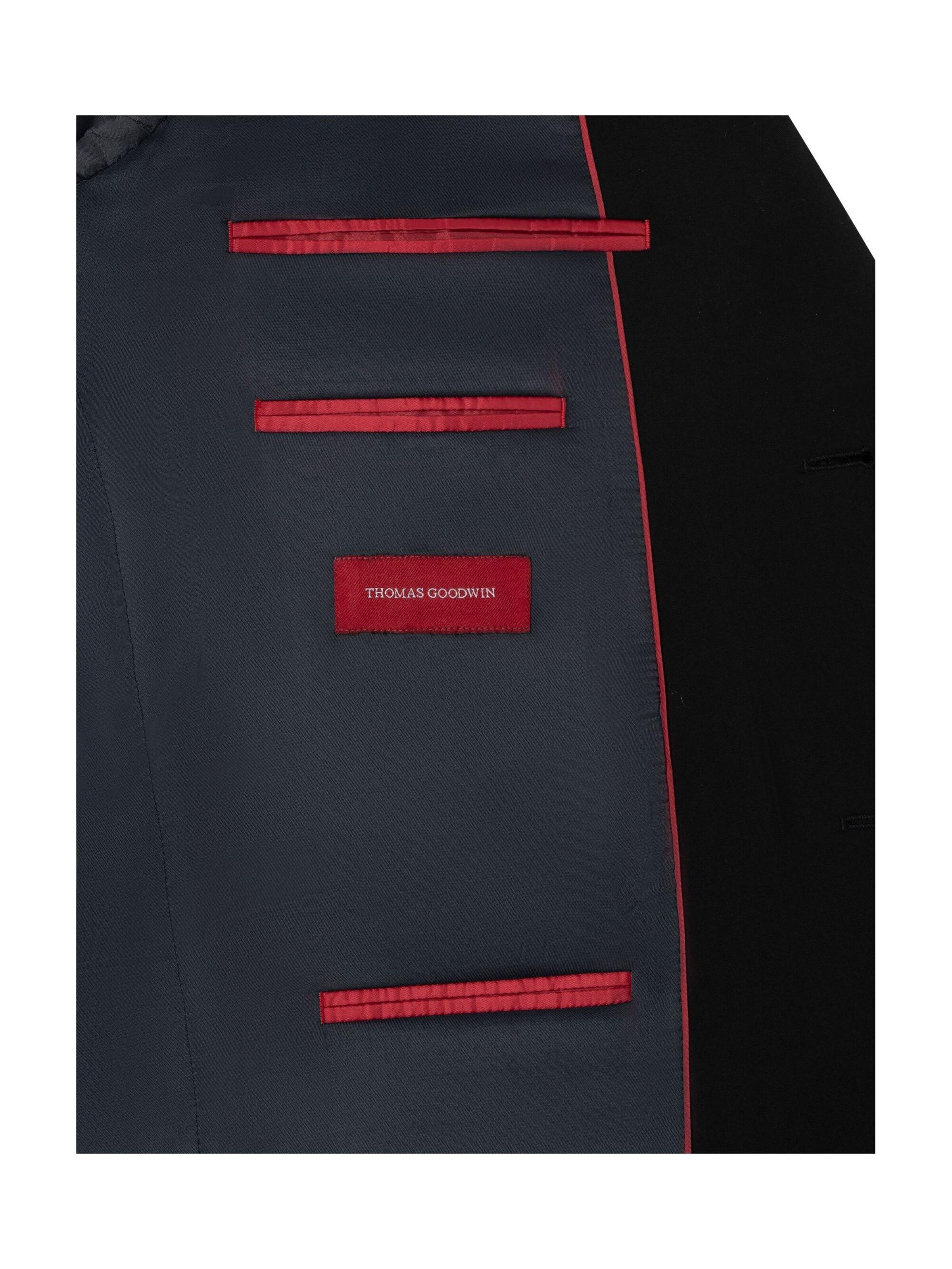 Thomas Goodwin Slim fit Business-colbert in Zwart