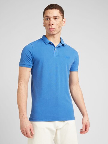 Superdry Poloshirt in Blau: predná strana