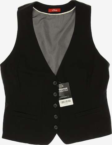 s.Oliver Vest in S in Black: front
