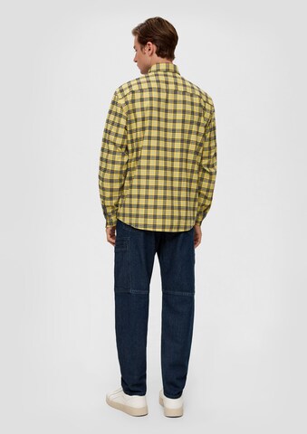s.Oliver Regular fit Button Up Shirt in Yellow