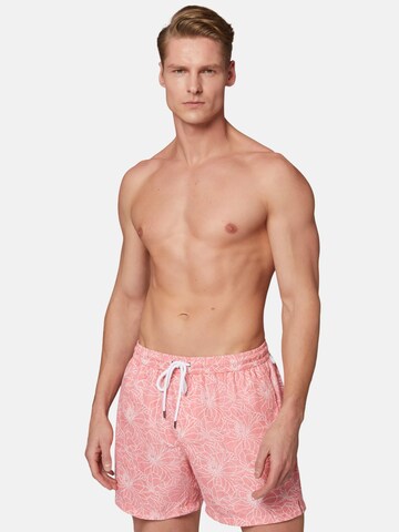 Shorts de bain Boggi Milano en rose : devant