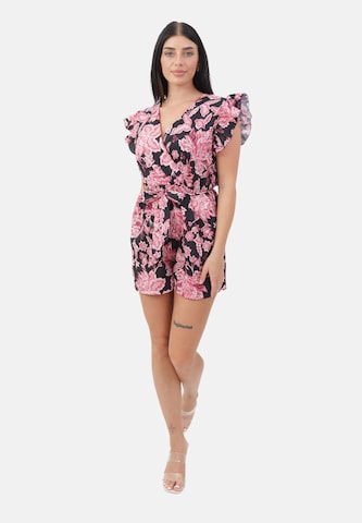 Tuta jumpsuit di Elara in nero: frontale