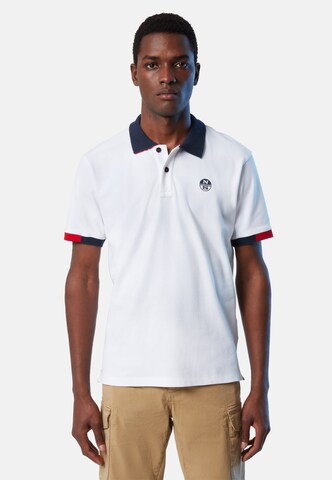 North Sails Poloshirt in Weiß: predná strana