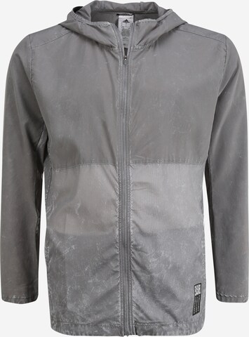 ADIDAS SPORTSWEAR Athletic Jacket 'Own The Run' in Grey: front