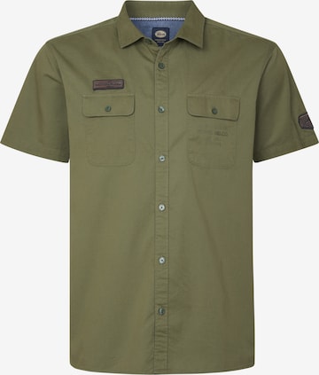 Camicia di Petrol Industries in verde: frontale