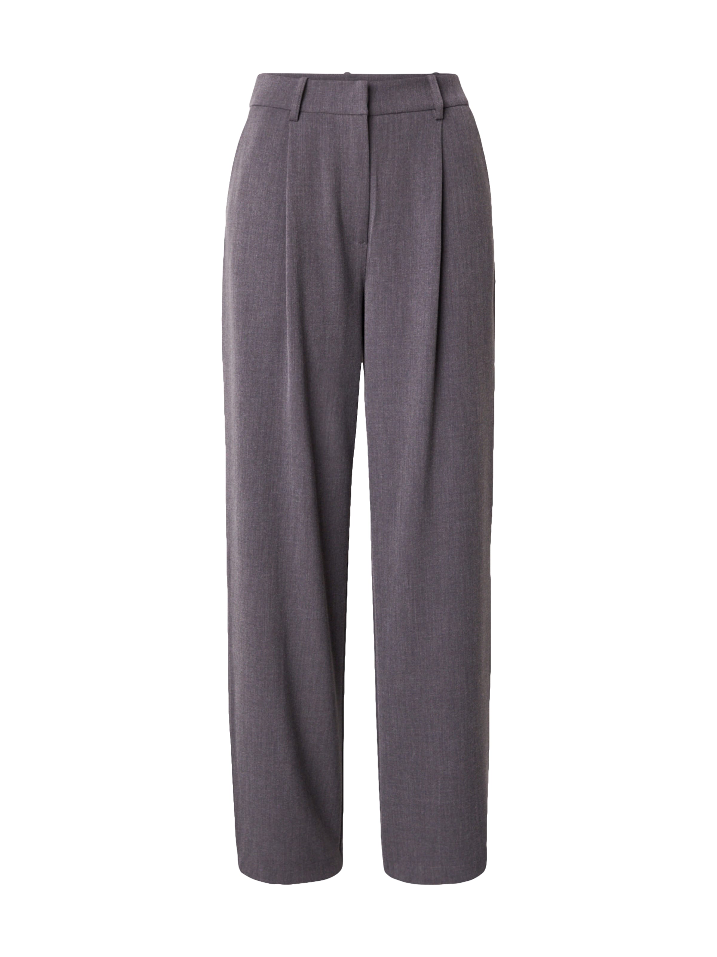 Wide Leg Pantalon à pince 'DINA' VERO MODA en gris : devant