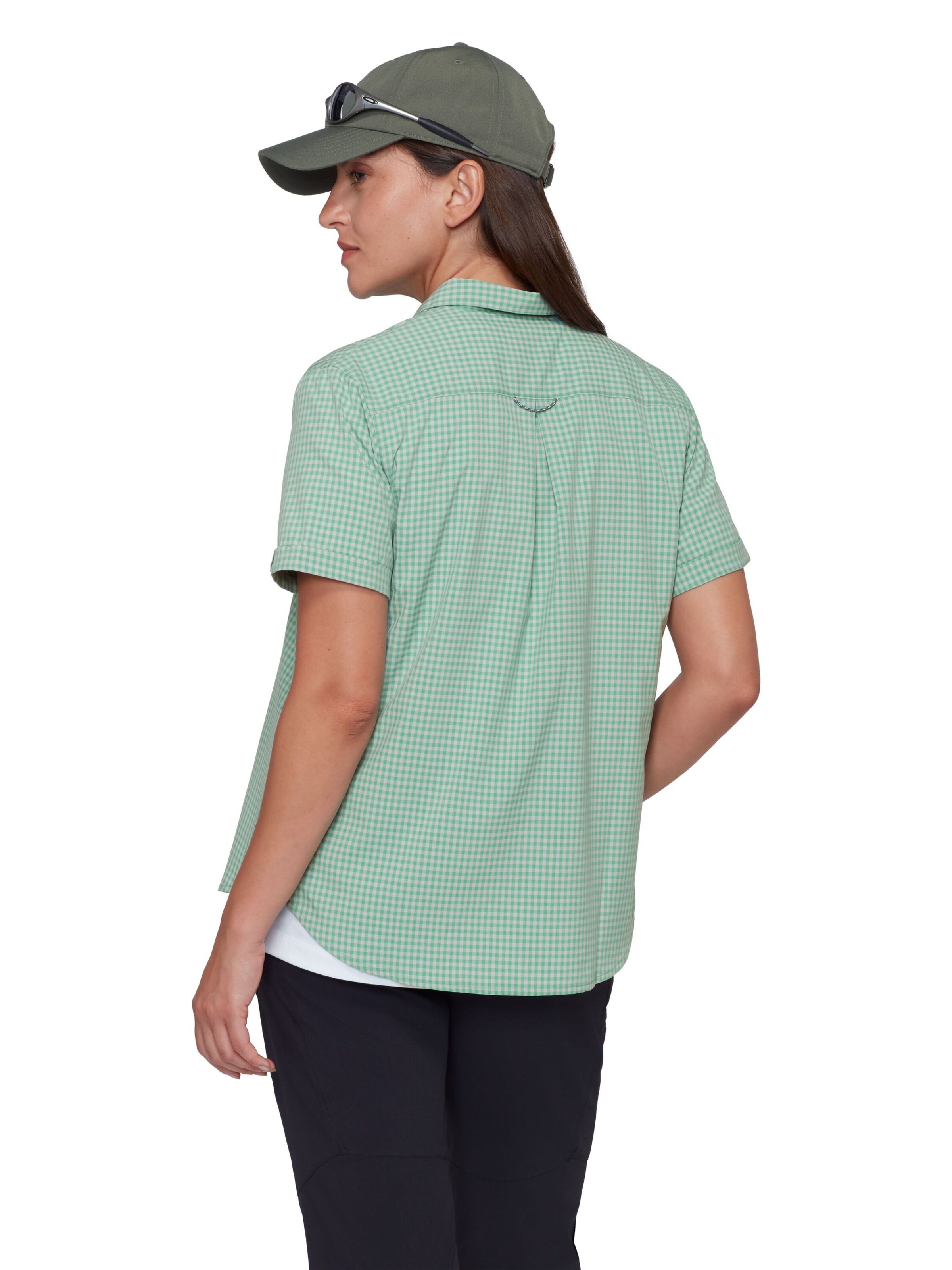 MAMMUT Athletic Button Up Shirt in Green