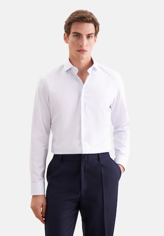 Coupe slim Chemise business SEIDENSTICKER en bleu : devant