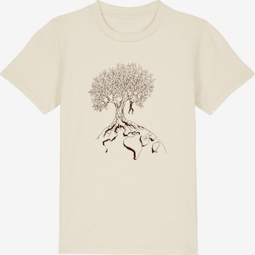 T-Shirt 'Kids Unisex Hanging On' Life-Tree en blanc : devant
