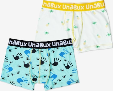 UNABUX Boxer shorts ' FIVE FINGERS ' in Blue: front