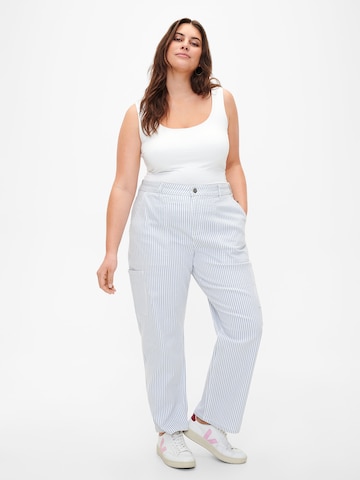 Zizzi Regular Cargo trousers 'JASHLEY' in Blue