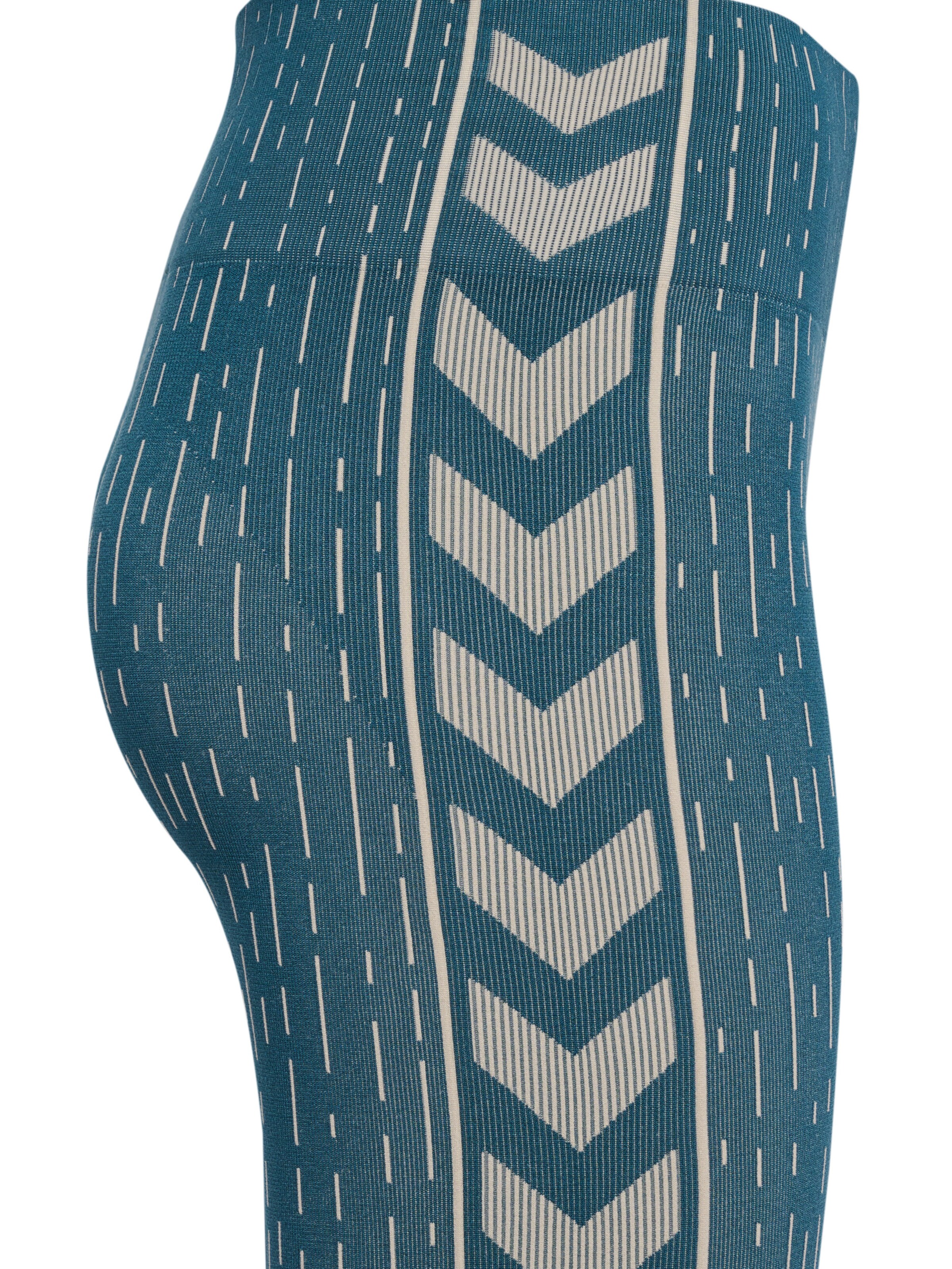 Hummel Slimfit Sportbroek in Blauw