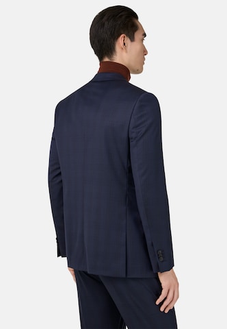 Coupe slim Costume 'Prince of Wales' Boggi Milano en bleu