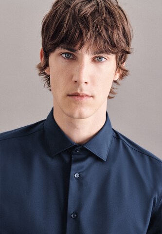 SEIDENSTICKER Slim fit Business shirt in Blue