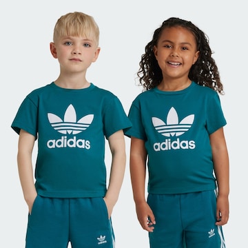 T-Shirt 'Adicolor Trefoil' ADIDAS ORIGINALS en vert : devant