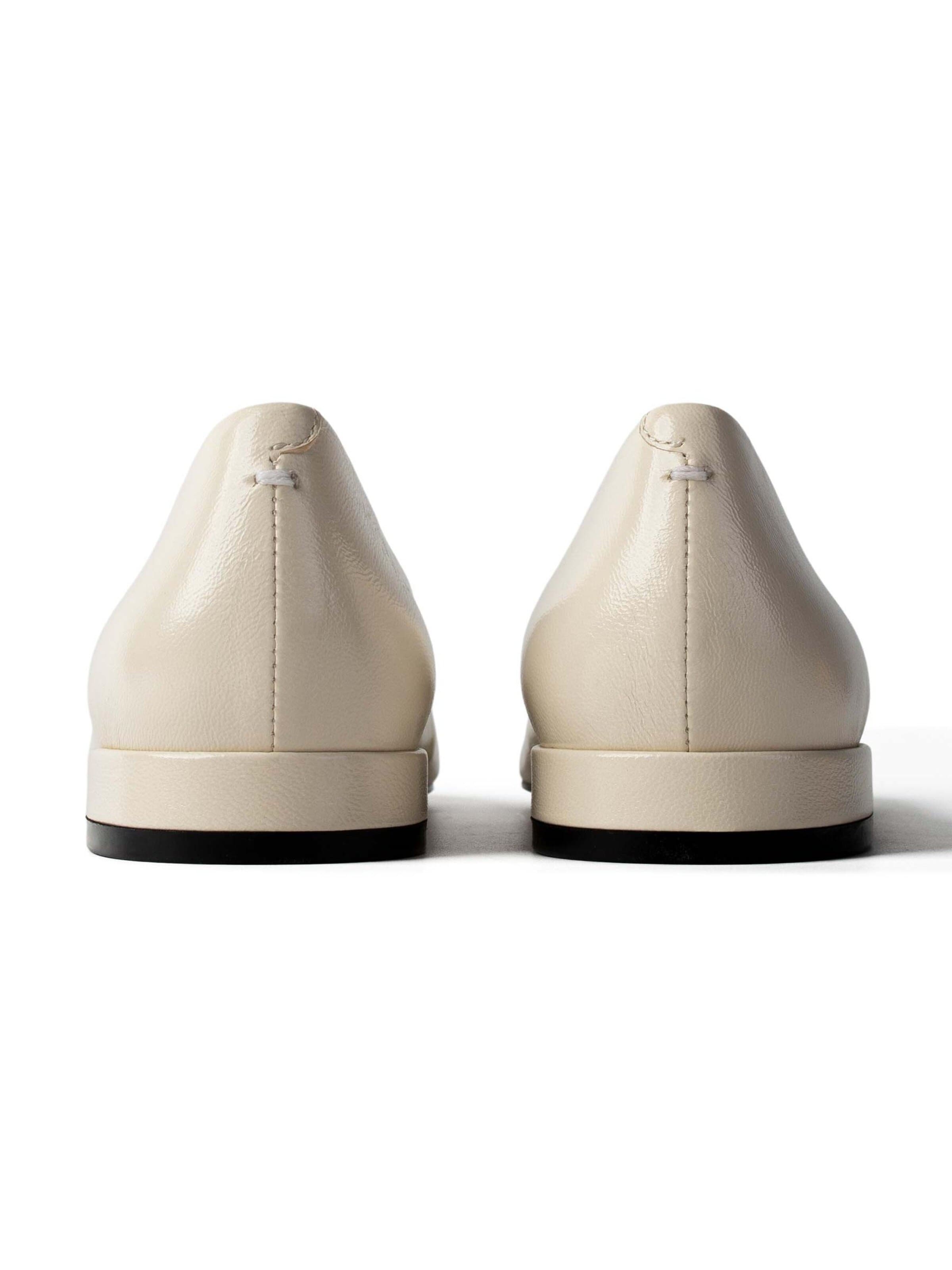 L37 HANDMADE SHOESSlip On cipele 'CRYSTAL RADIO' - bijela boja