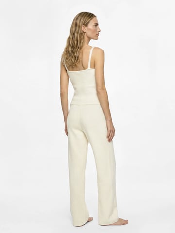 Karl Lagerfeld - Pierna ancha Pantalón en beige