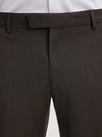 JOOP! Slim fit Trousers with creases 'Blayr' in Brown