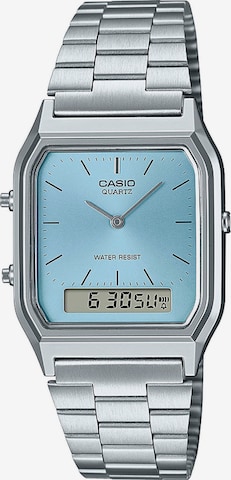 CASIO VINTAGE Uhr 'Sportiv' in Silber: Vorderseite