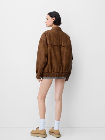 Veste mi-saison Bershka en marron