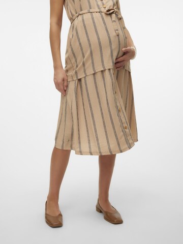 MAMALICIOUS Skirt 'MILA' in Beige: front