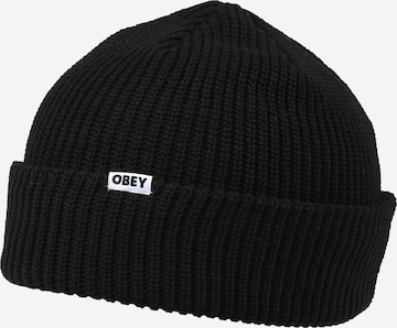 Obey Beanie in Black: front