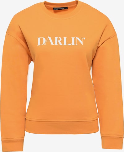 FRESHLIONS Sweat-shirt ' DARLIN ' en orange / blanc, Vue avec produit