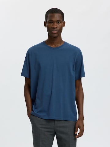 SELECTED Shirt in Blauw: voorkant